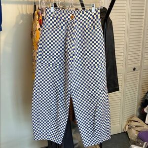 Ilana Kohn Chibi Pants in blue checks